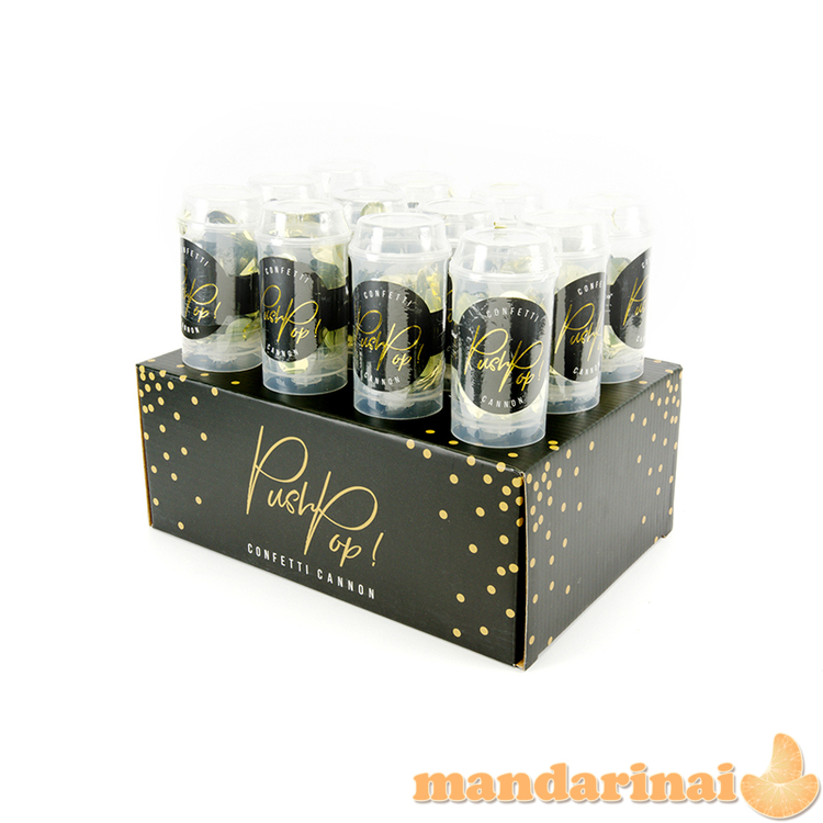 Confetti push pop, gold 1
