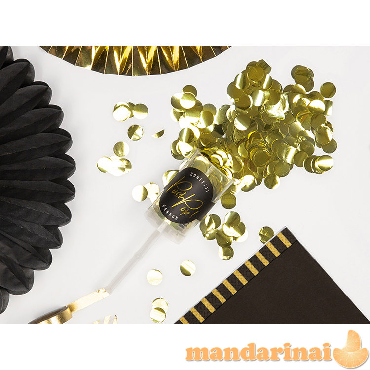 Confetti push pop, gold 6