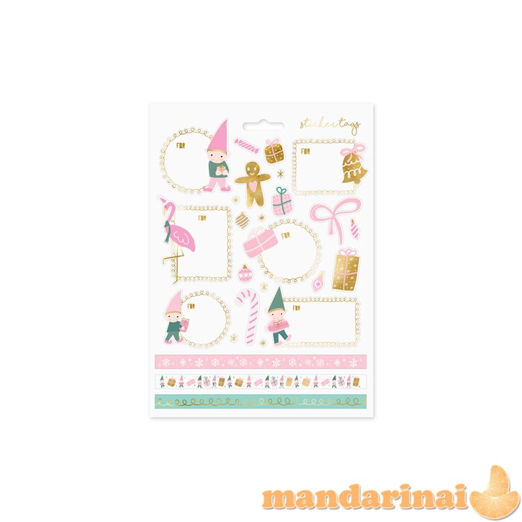 Christmas stickers Gnomes, mix