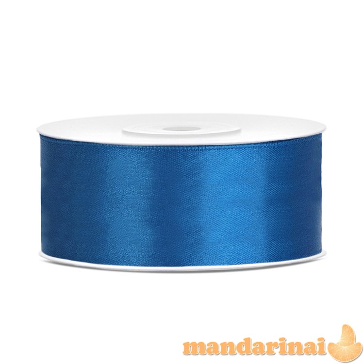 Satin Ribbon, blue, 25mm/25m (1 pc. / 25 lm)