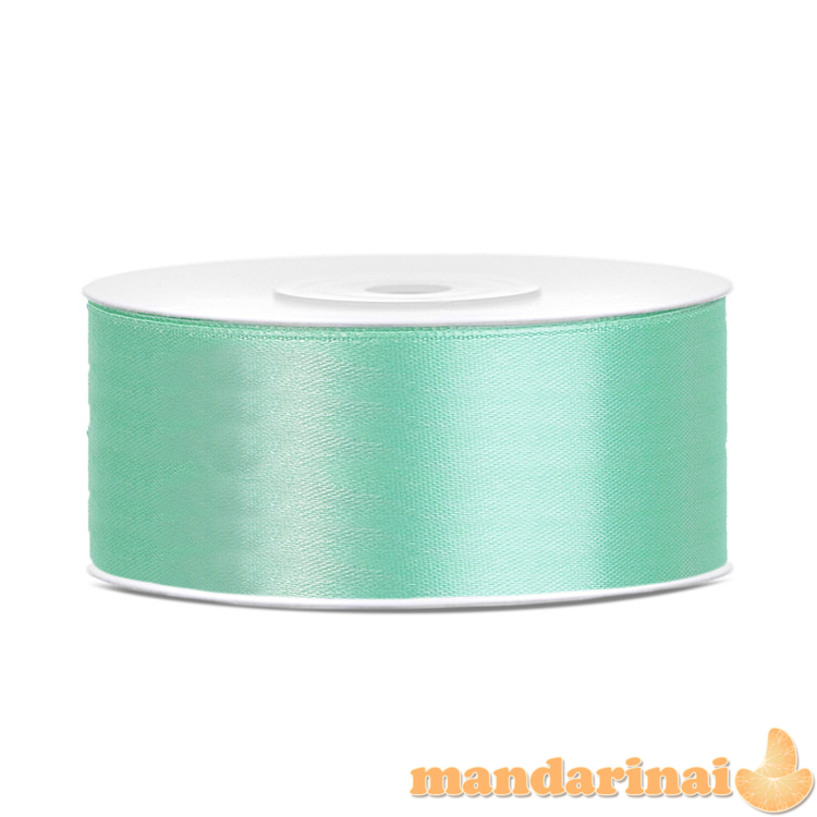 Satin Ribbon, mint, 25mm/25m (1 pc. / 25 lm)