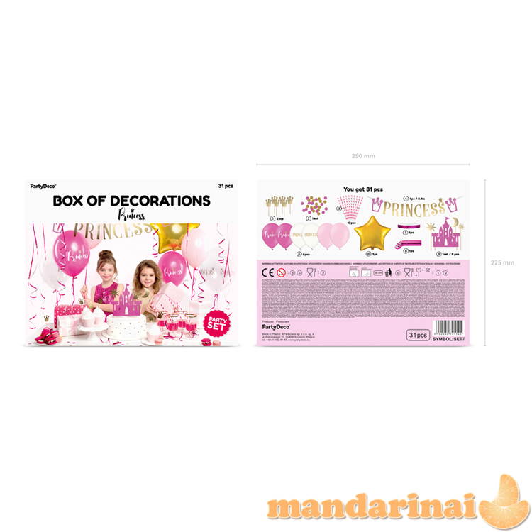 Party decorations set - Princess 1
