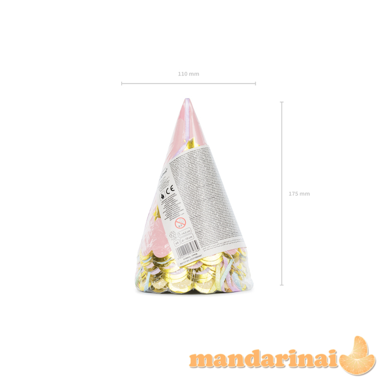 Party hats Stars, mix, 14.5cm (1 pkt / 6 pc.)