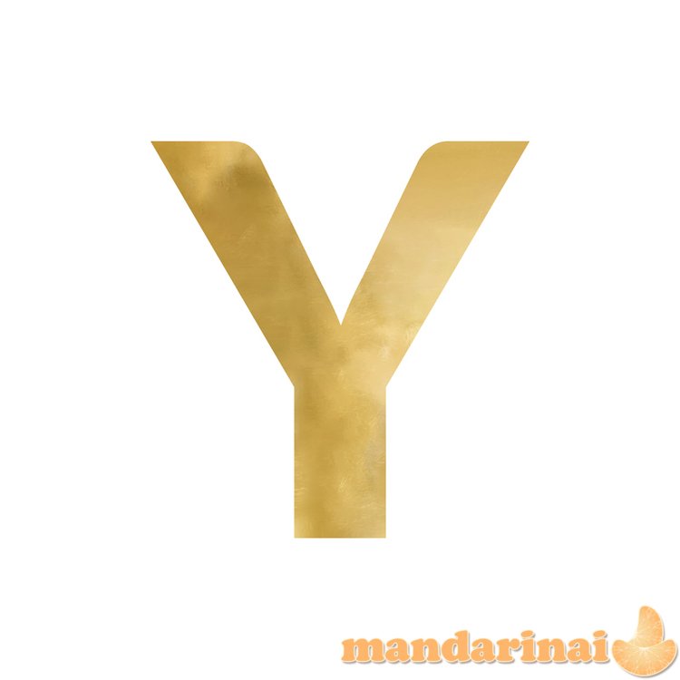 Mirror letter   Y  , gold, 58x60 cm