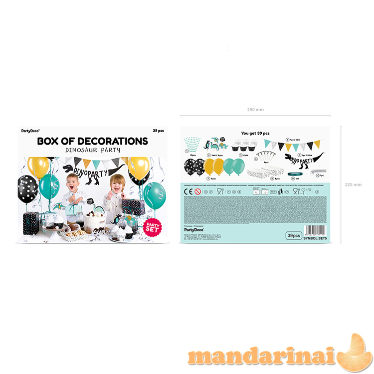 Party decorations set - Dinosaurs 2