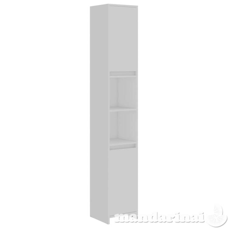 Vonios kambario spintelė, baltos spalvos, 30x30x183,5cm, mdp