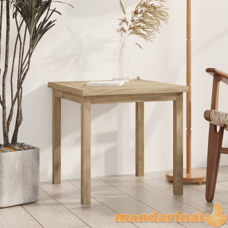 Šoninis staliukas, 45x45x45cm, tikmedžio medienos masyvas