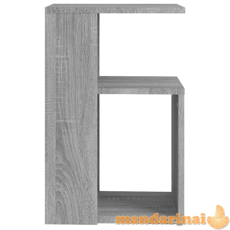 Šoninis staliukas, pilkas ąžuolo, 36x30x56cm, apdirbta mediena