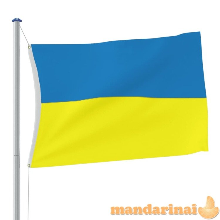 Ukrainos vėliava su žalvarinėmis įvorėmis, 90x150cm