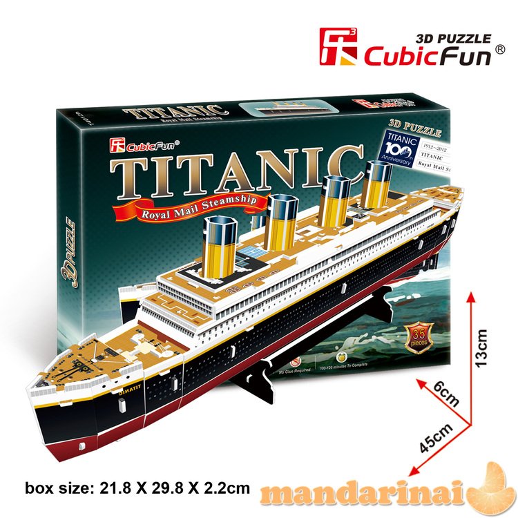 CUBICFUN 3D dėlionė „Titanikas 