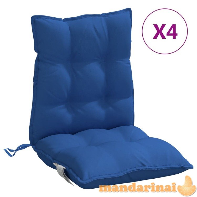 Kėdės pagalvėlės, 4vnt., karališkos mėlynos, oksfordo audinys