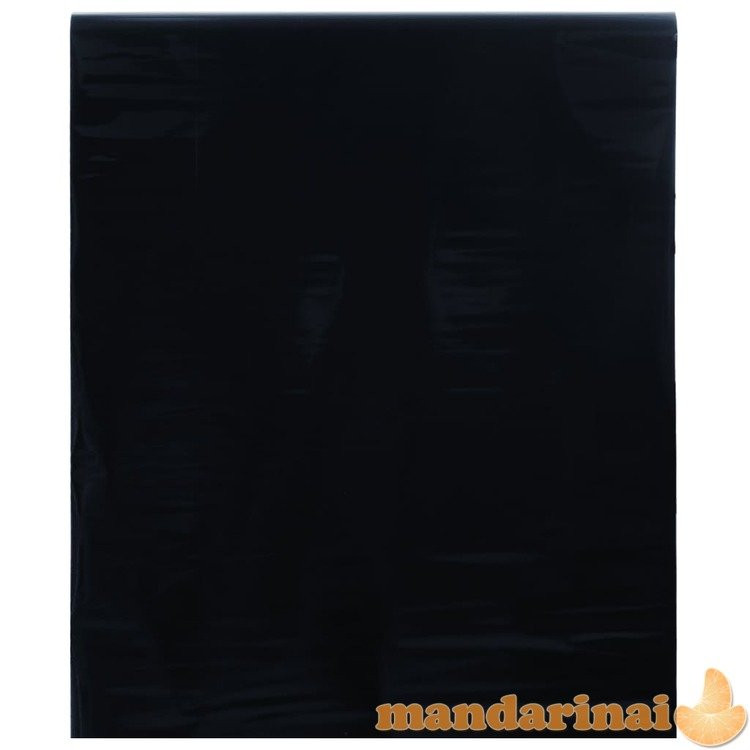 Langų plėvelė, juoda, 45x1000cm, pvc, statinė, matinė