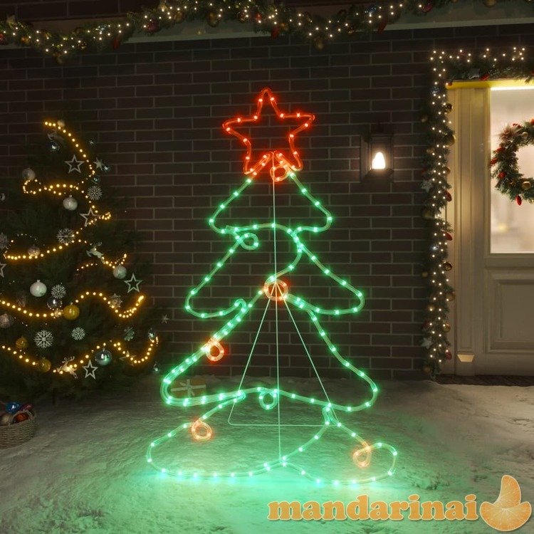 Kalėdinė dekoracija kalėdų eglutė su 144 led, 88x56cm
