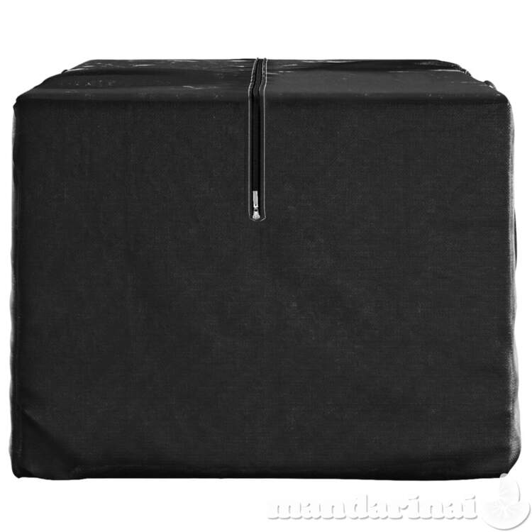 Krepšys sodo pagalvėlėms, juodas, 150x75x75cm, polietilenas
