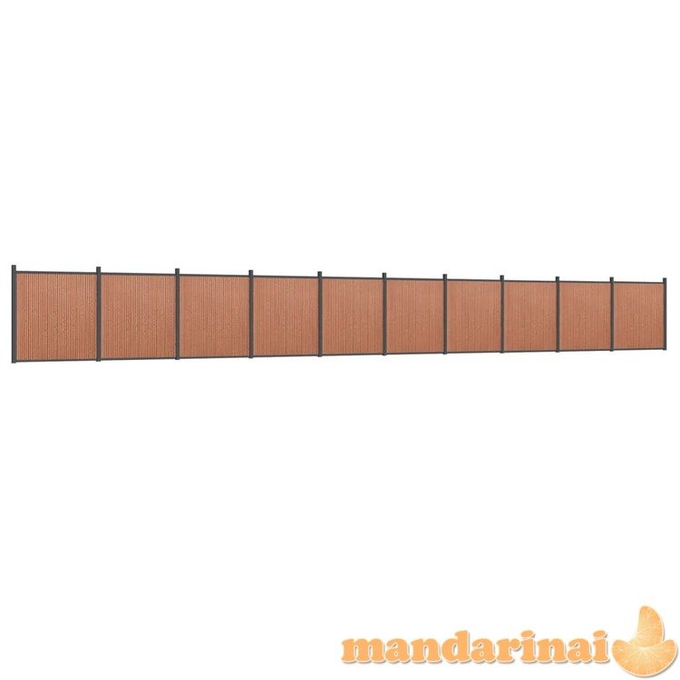 Tvoros segmentas, rudos spalvos, 1737x186cm, wpc
