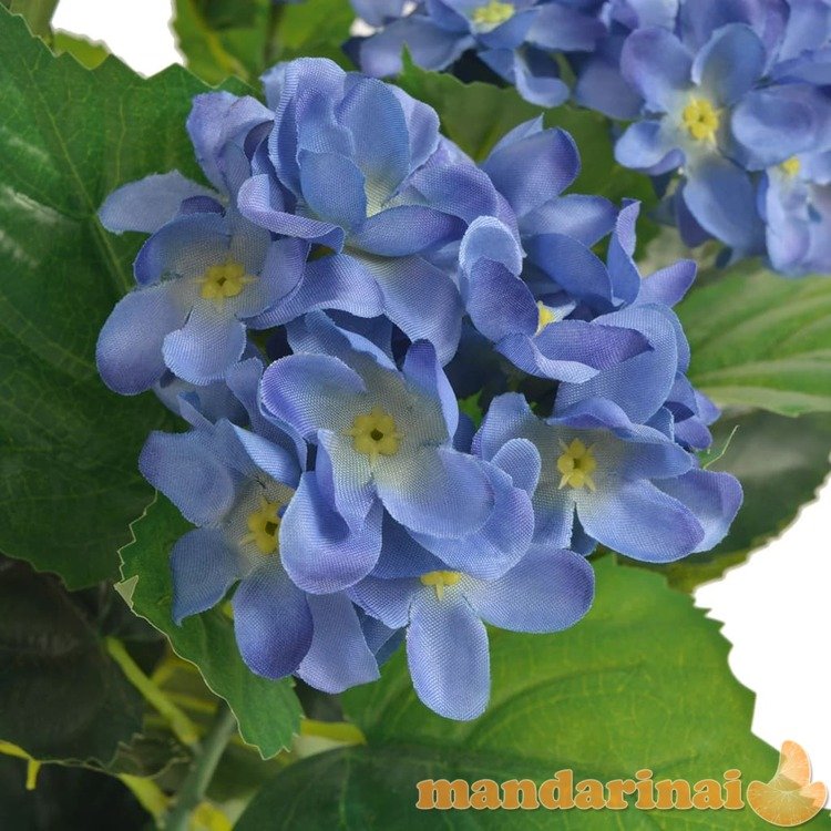 Dirbtinė hortenzija su vazonu, 60 cm, mėlyna