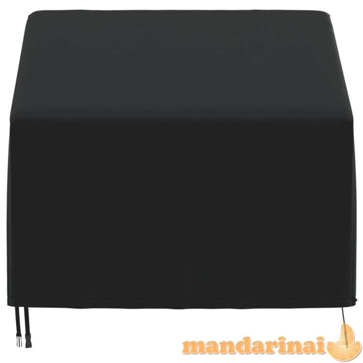 Sodo kėdės uždangalas, juodas, 90x90x50/75cm, 420d oksfordas