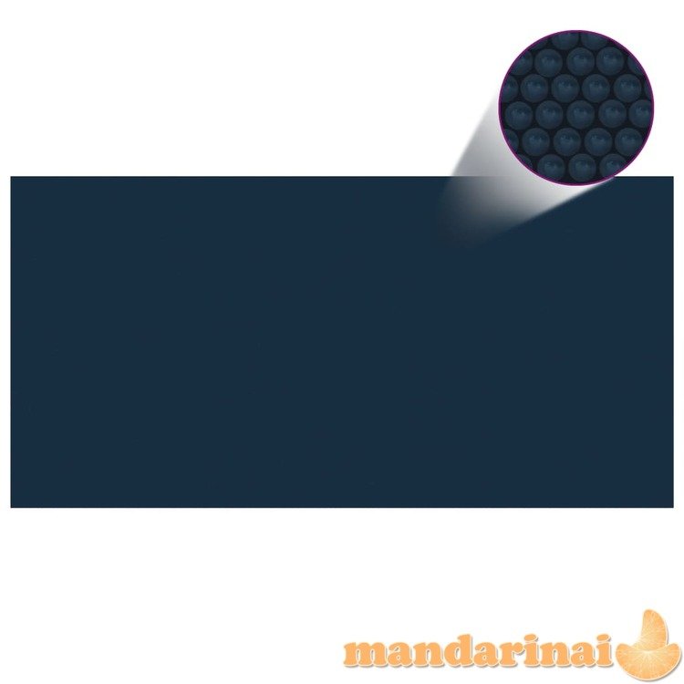Saulę sugerianti baseino plėvelė, juoda/mėlyna, 600x300cm, pe