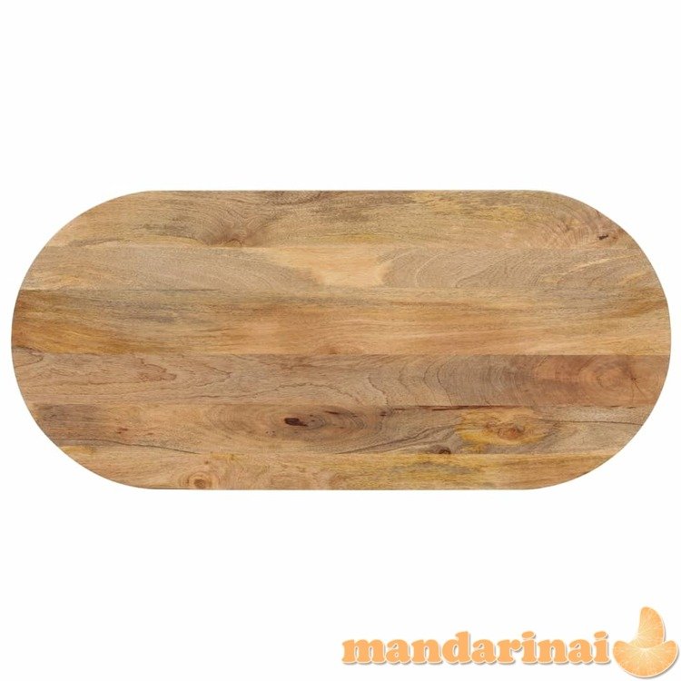 Stalviršis, 120x60x2,5cm, mango medienos masyvas, ovalo formos