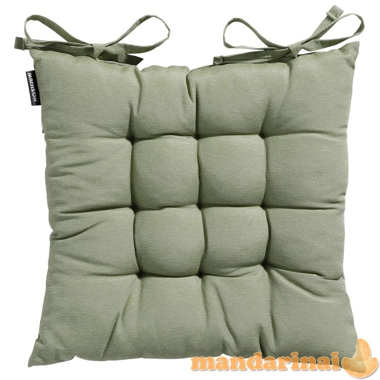 Madison sėdynės pagalvėlė panama, šalavijo žalios spalvos, 46x46cm