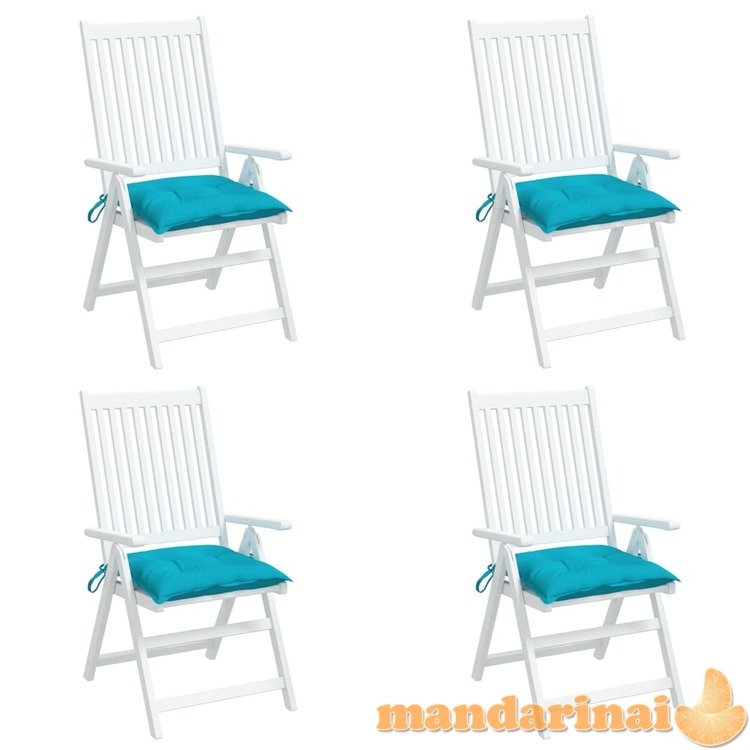 Kėdės pagalvėlės, 4vnt., turkio spalvos, 40x40x7cm, audinys