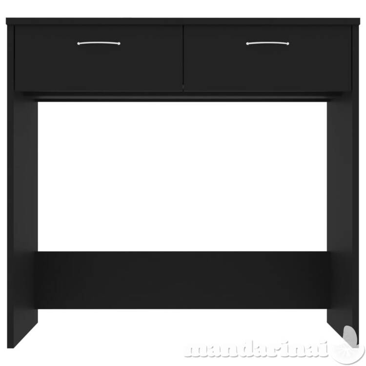 Rašomasis stalas, juodos spalvos, 80x40x75cm, mdp