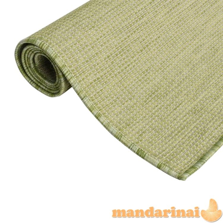 Lauko kilimėlis, žalios spalvos, 80x250cm, plokščio pynimo