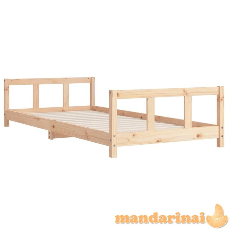 Vaikiškas lovos rėmas, 90x200cm, pušies medienos masyvas