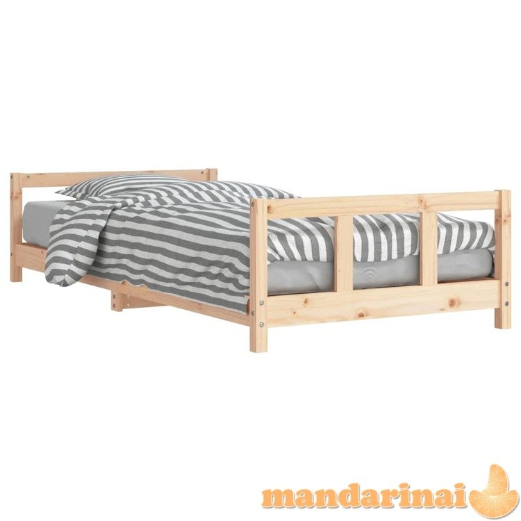 Vaikiškas lovos rėmas, 90x200cm, pušies medienos masyvas