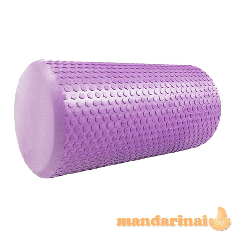 Masažinis jogos volas SANRO Foam roll 30*15cm Šviesiai violetinis