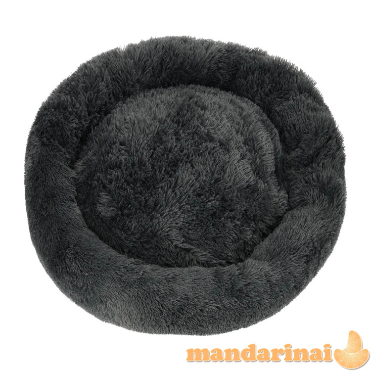 Šuns guolio pliušinė pagalvė 100cm cie pilka 1