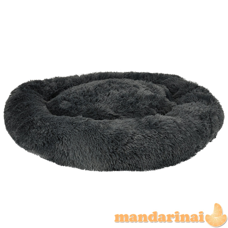 Šuns guolio pliušinė pagalvė 100cm cie pilka 2
