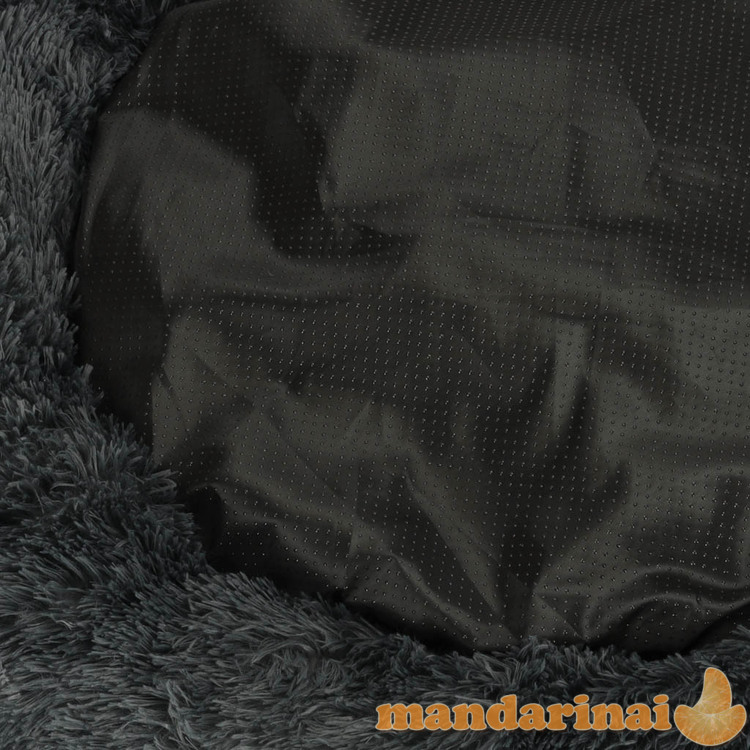 Šuns guolio pliušinė pagalvė 100cm cie pilka 4