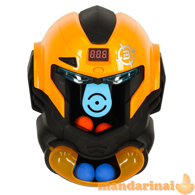 Šaudymo į taikinį roboto galva arkadinis žaidimo rinkinys ginklas + kamuoliukai 2