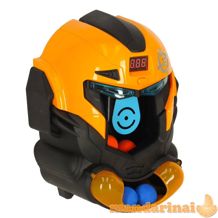 Šaudymo į taikinį roboto galva arkadinis žaidimo rinkinys ginklas + kamuoliukai 3