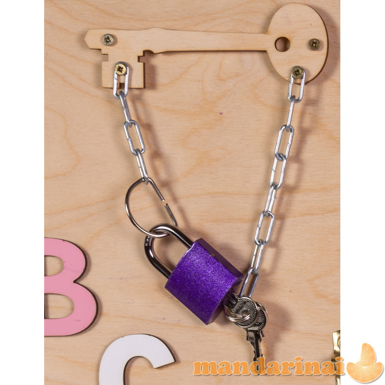 Medinis manipuliacinis rožinis laikrodis 75x50cm 3