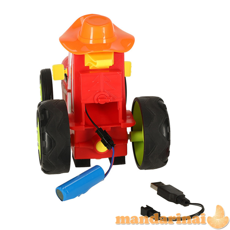 Traktoriaus traktoriaus nuotolinio valdymo pultas RC šokinėjantis šokio garsas 4