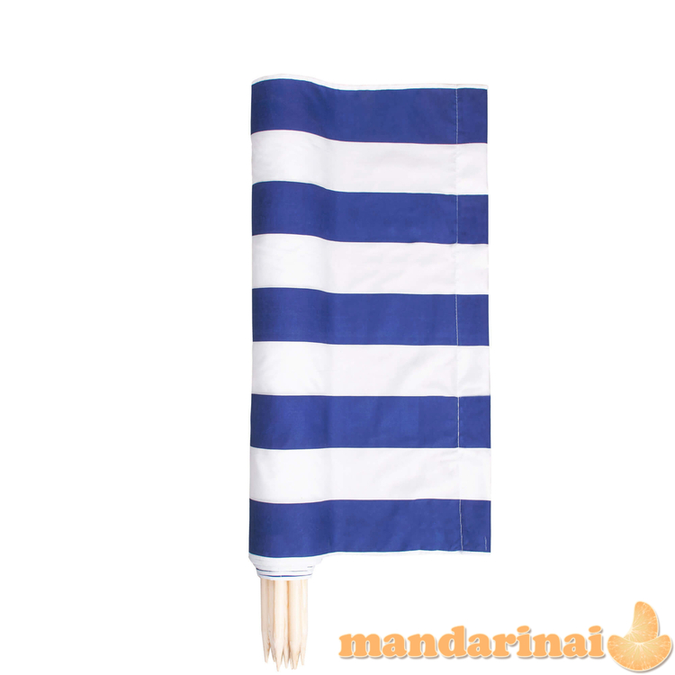 Paplūdimio ekranas paplūdimiui 10 m mėlynos ir baltos spalvos 1