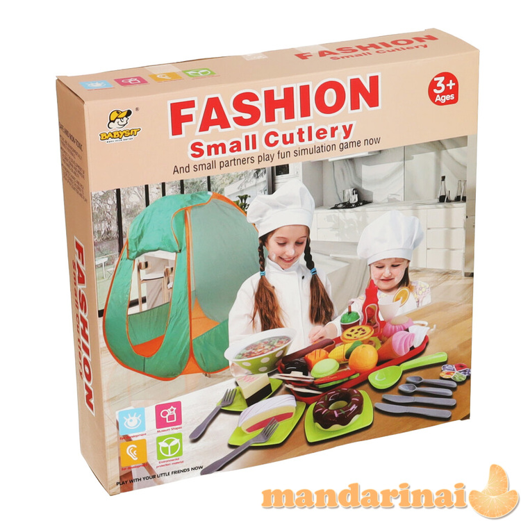 Vaikiška stovyklavimo palapinė su priedais 62el. 2