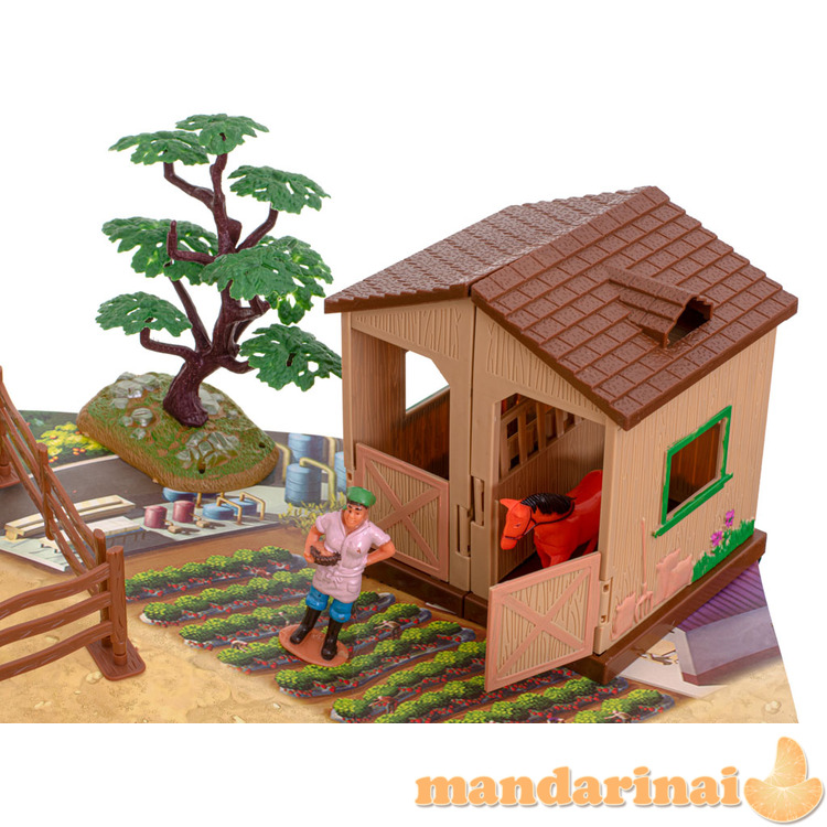 Ūkis ūkis su gyvuliais ir technika 49vnt. 2