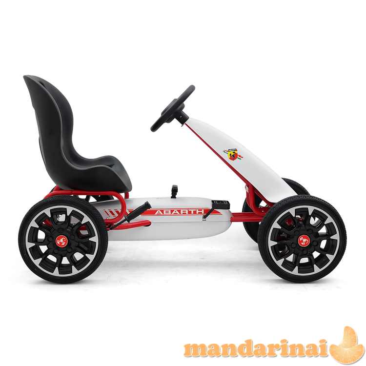 Pedalinis Go-Kart Abarth White 2