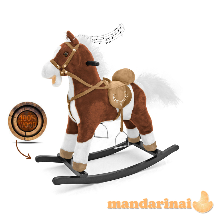 Milly Mally Rocking Horse Mustang Tamsiai Ruda 2