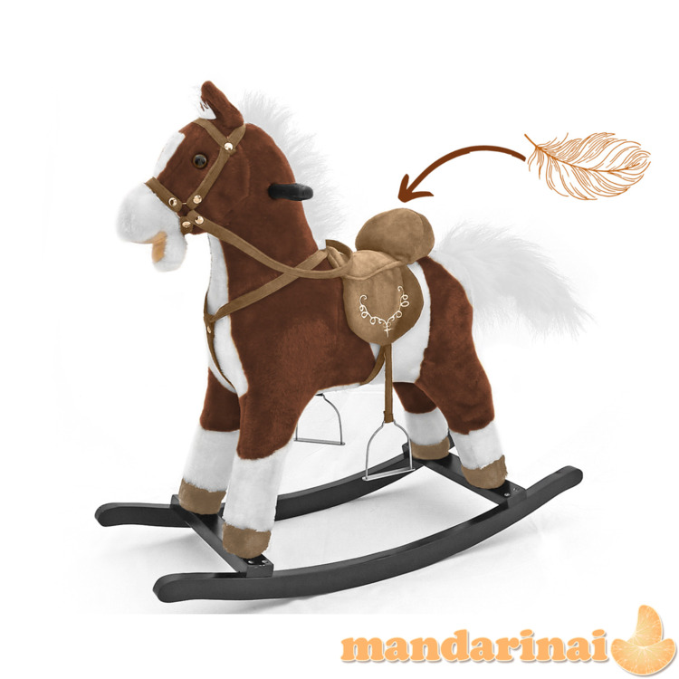 Milly Mally Rocking Horse Mustang Tamsiai Ruda 4