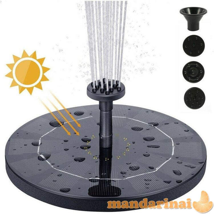 13cm. tvenkinio fontanas su saulės elementais