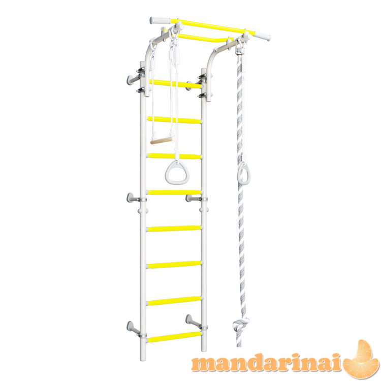 Sporto kompleksas (gimnastikos sienelė) SANRO TOPLINE balta-geltona, 225x49cm