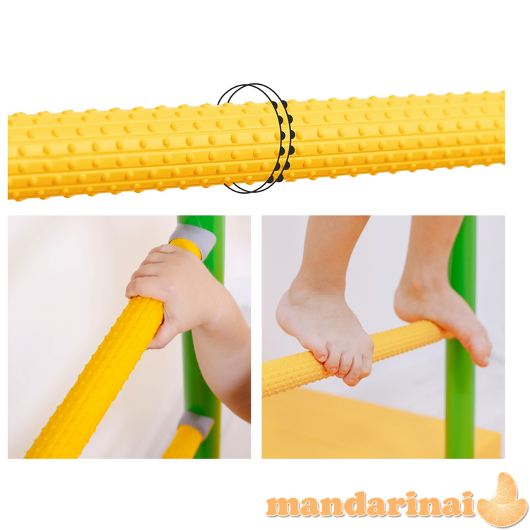 Sporto kompleksas (gimnastikos sienelė) SANRO TOPLINE balta-geltona, 225x49cm