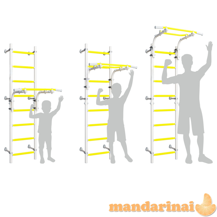 Sporto kompleksas (gimnastikos sienelė) SANRO TOPLINE balta-geltona, 225x49cm