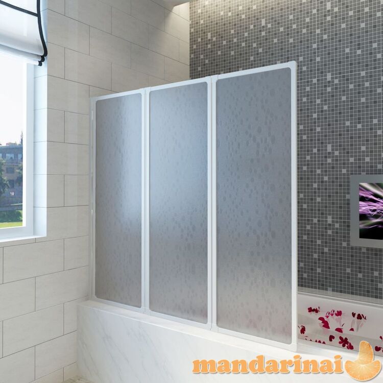 Dušo, vonios pertvara,  141 x 132 cm, 3 lankstomos sienelės