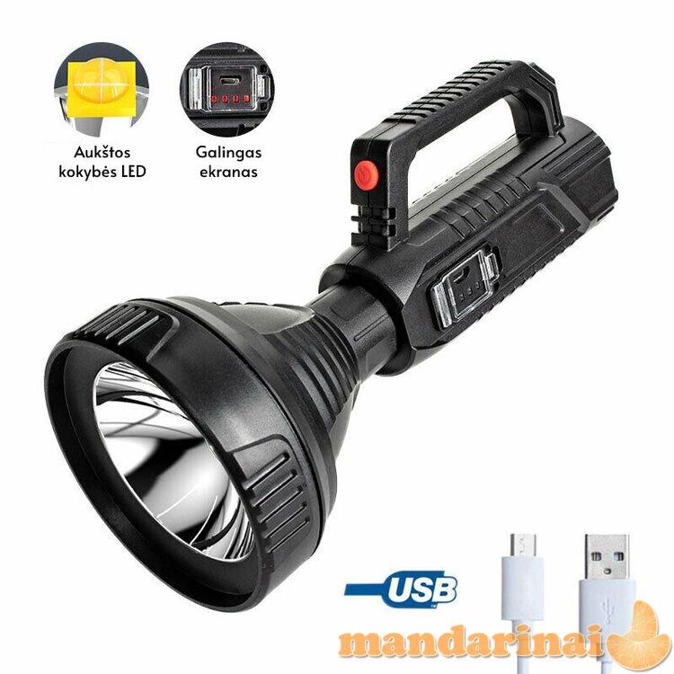 Galingas pakraunamas prožektorius tolimiems objektams apšviesti