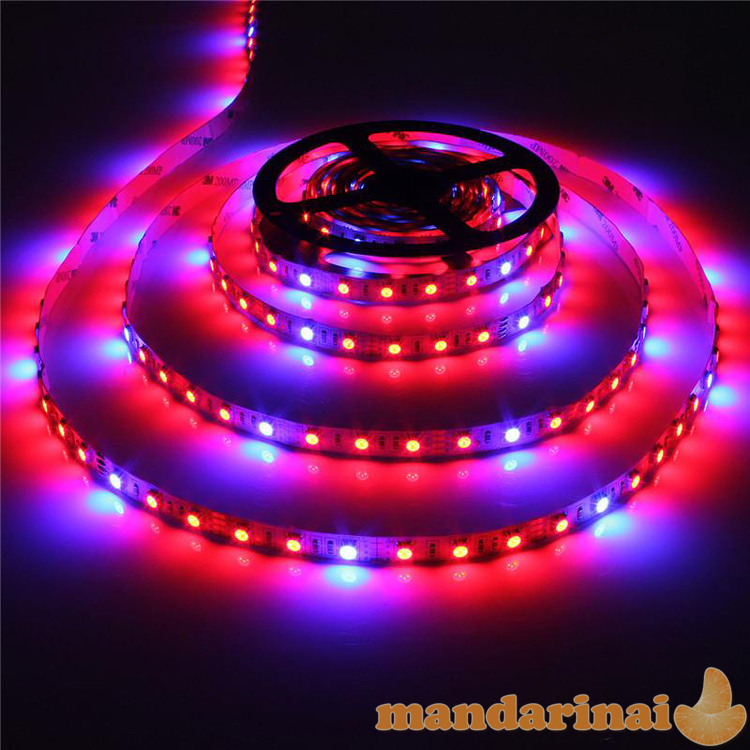 Pilno spektro led šviesos juosta augalams auginti su maitinimo šaltiniu